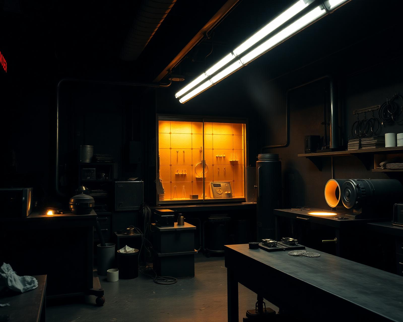 Crown Jewelry Casting workshop interior in Manhattan, New York City